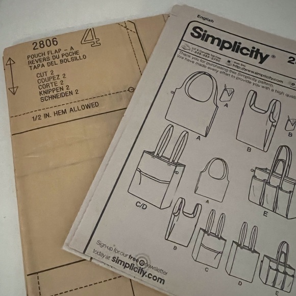 Simplicity Pattern 2806 - Shopping Bags - Picture 3 of 7